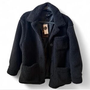 Black Sherpa Teddy Jacket